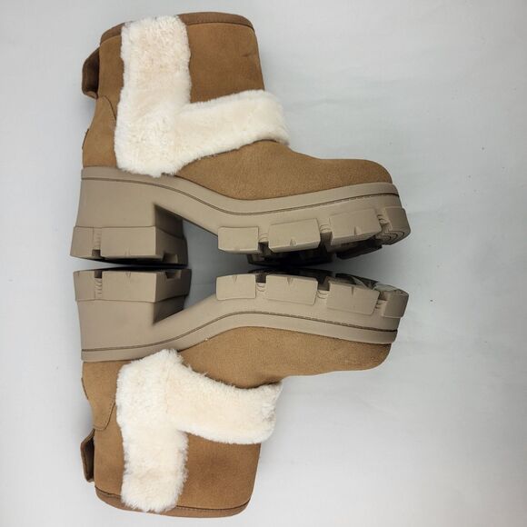 New UGG BROOKLYN SUNBURST ANKLE BOOTS SUEDE US 11 - Picture 12 of 14